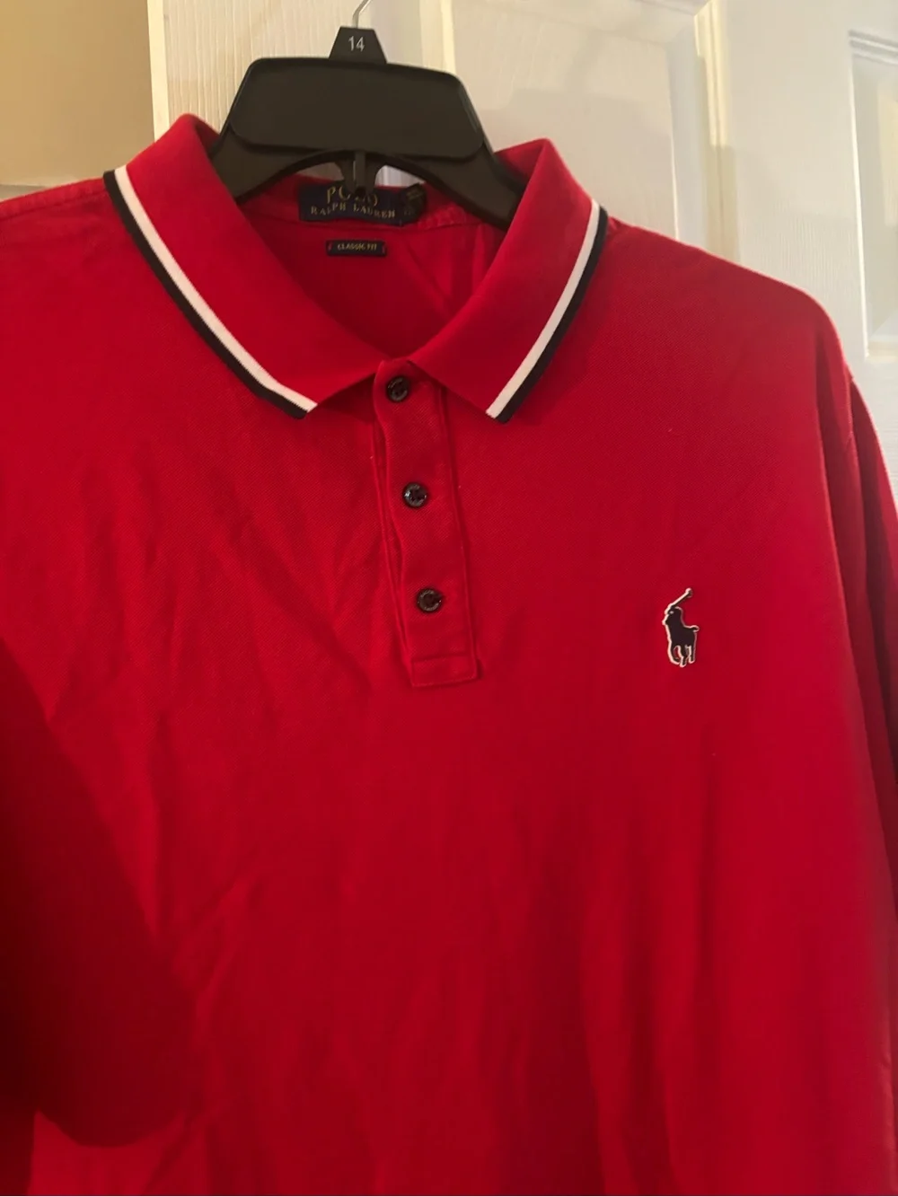 Polo by Ralph Lauren Red Men’s Short-Sleeve Polo Shirt